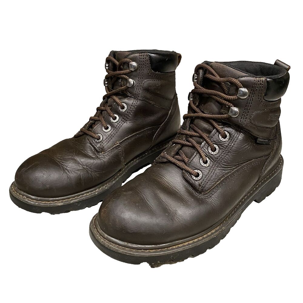 Wolverine Floorhand Mens 7 M Waterproof Leather 6" Work Boots Brown W10643